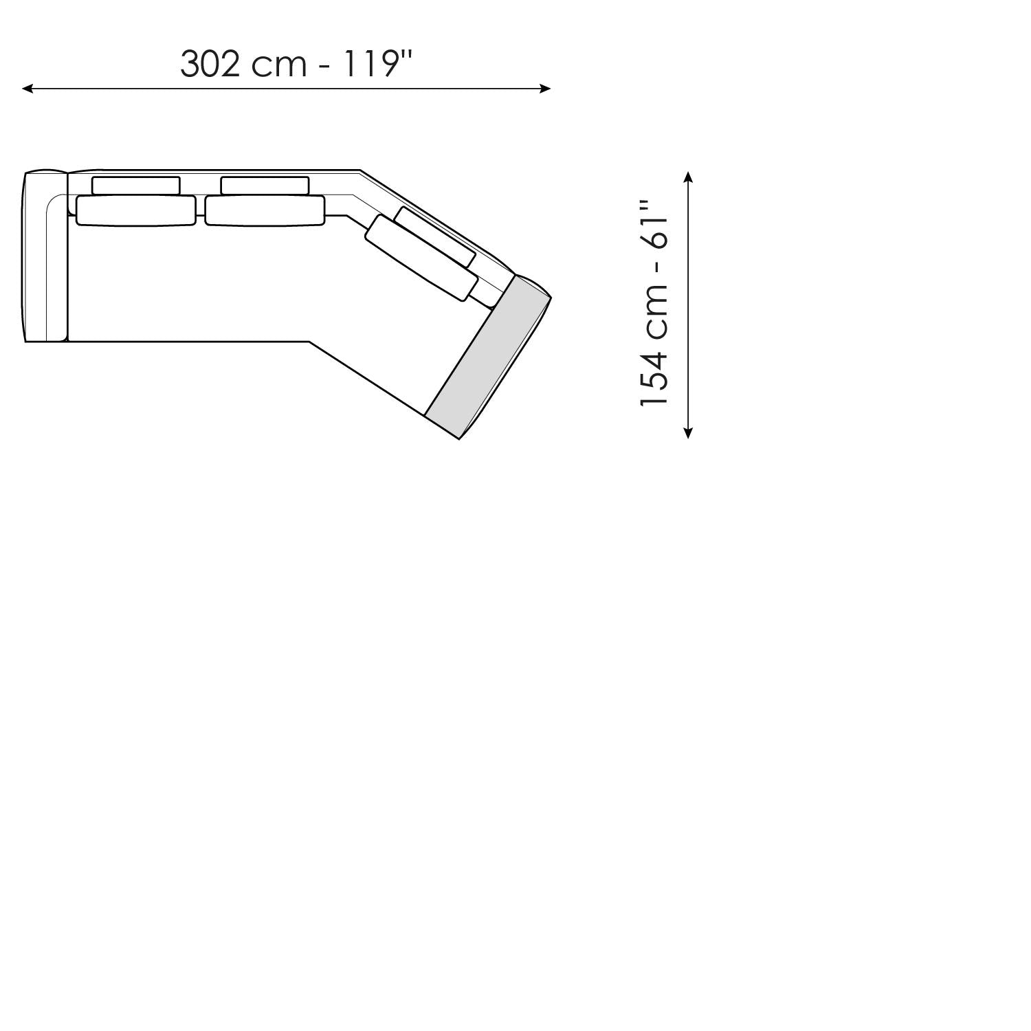 Liam modern design corner sofa