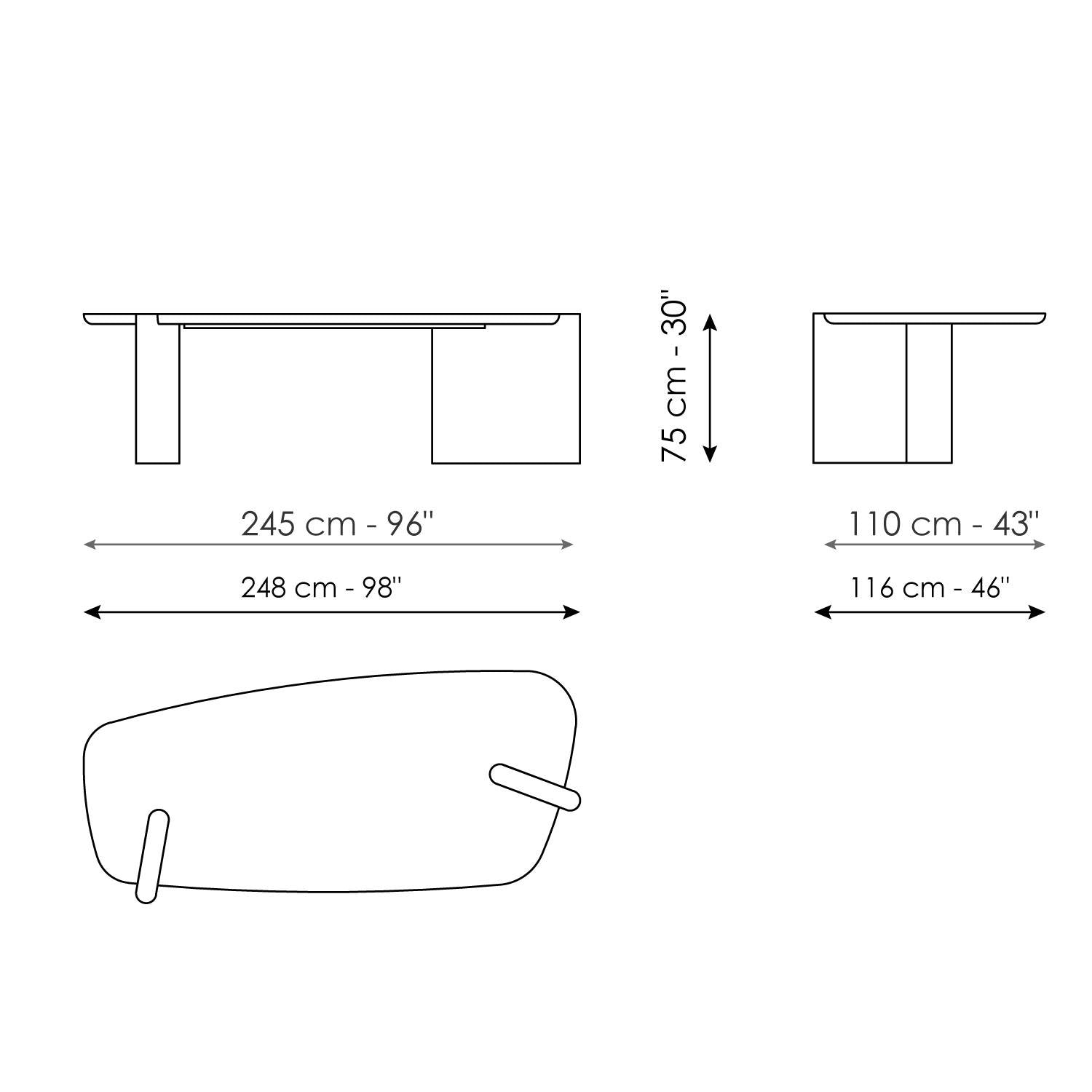 Flatiron: presentational desk or table | Bonaldo