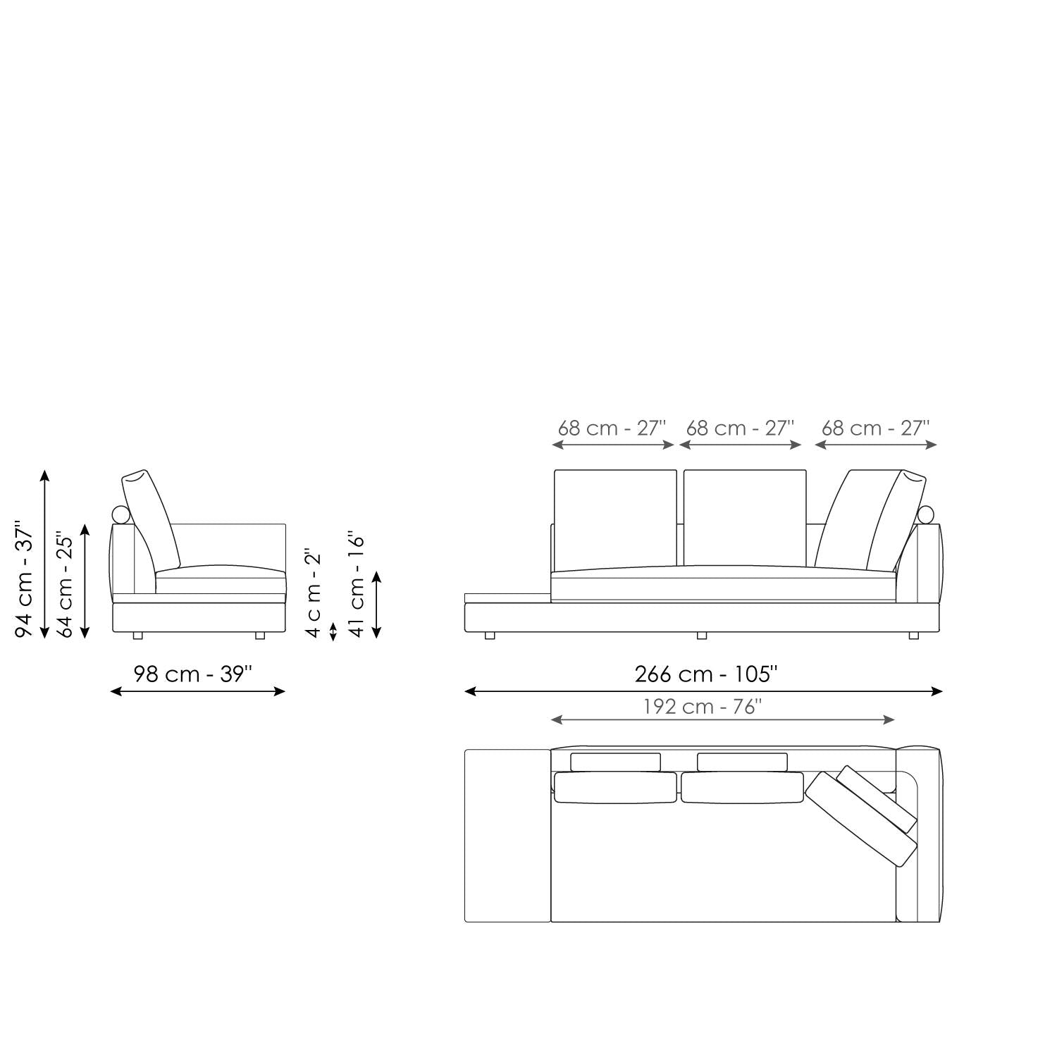Liam modern design corner sofa