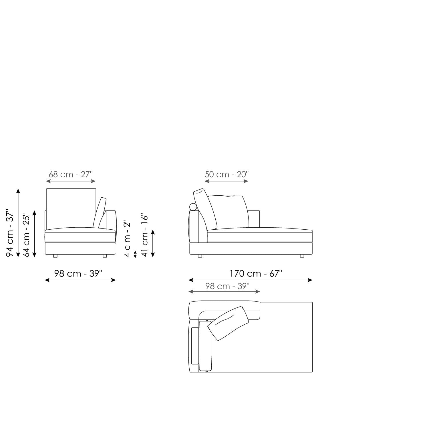 Liam modern design corner sofa