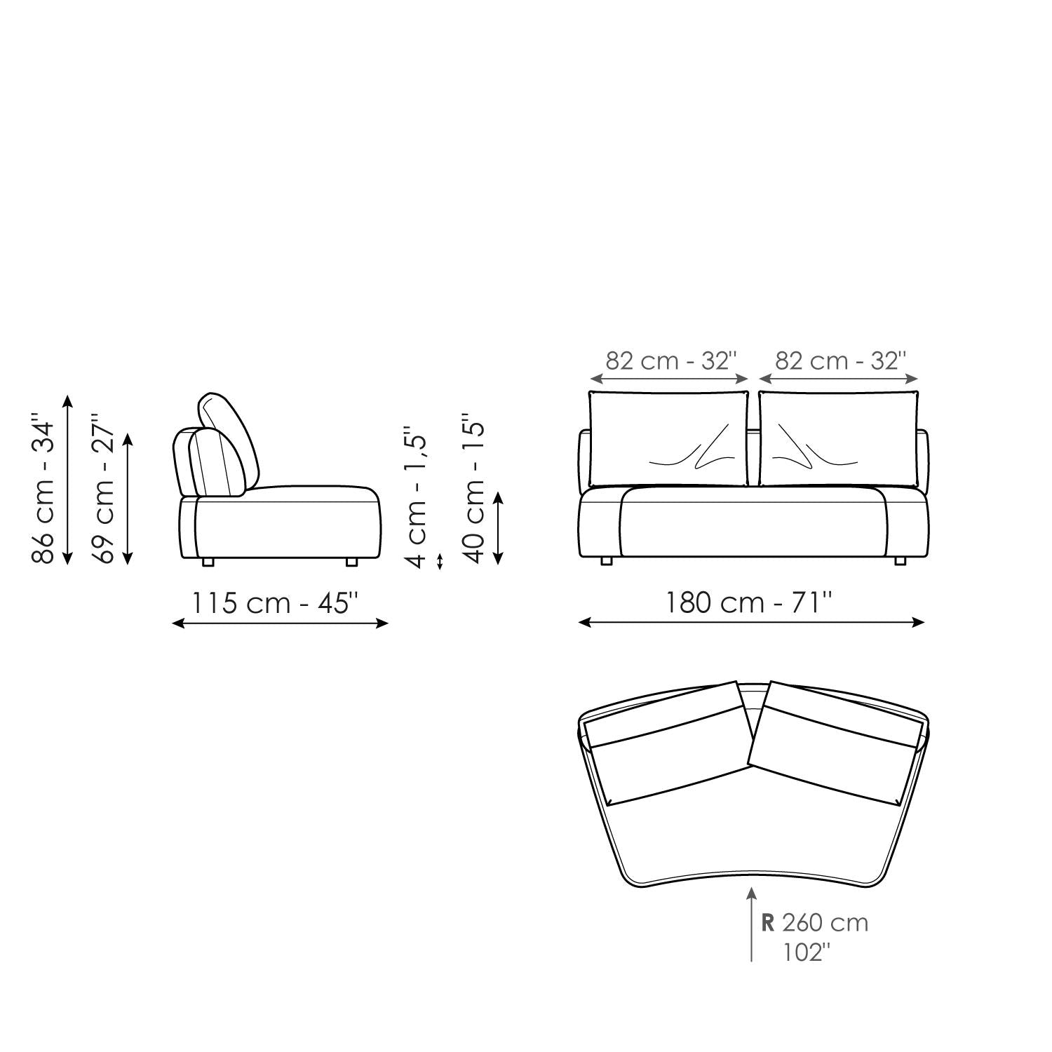 Aldebaran - Rounded Modular Sofa System