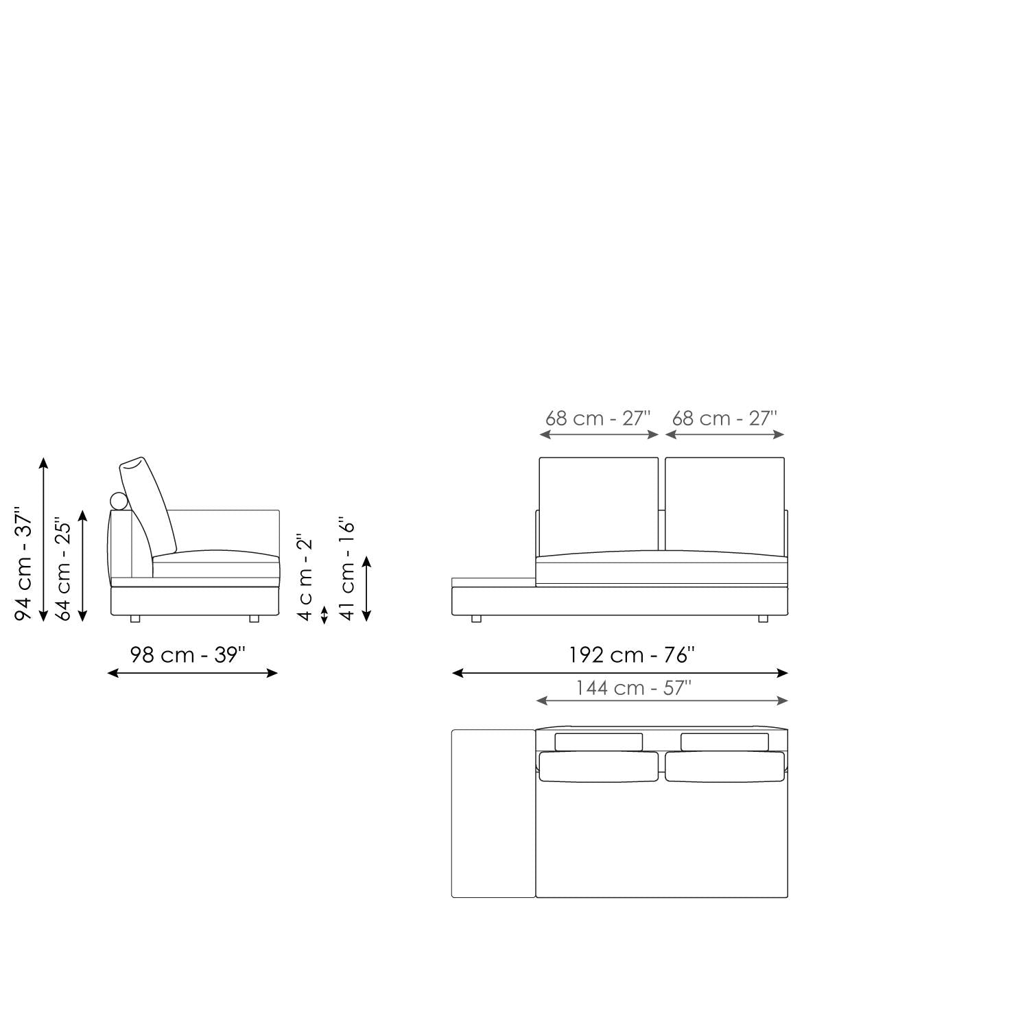 Liam modern design corner sofa