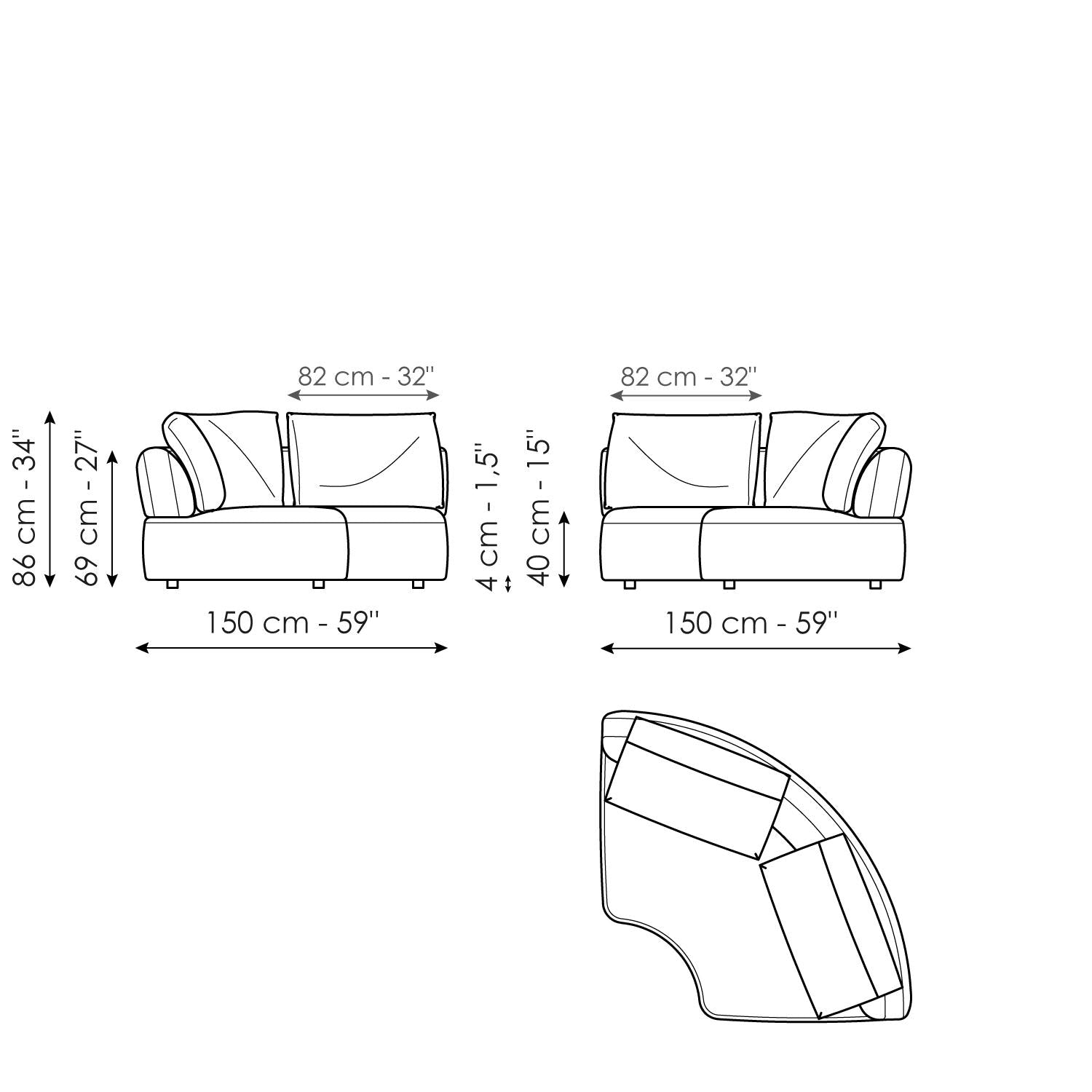 Aldebaran - Rounded Modular Sofa System