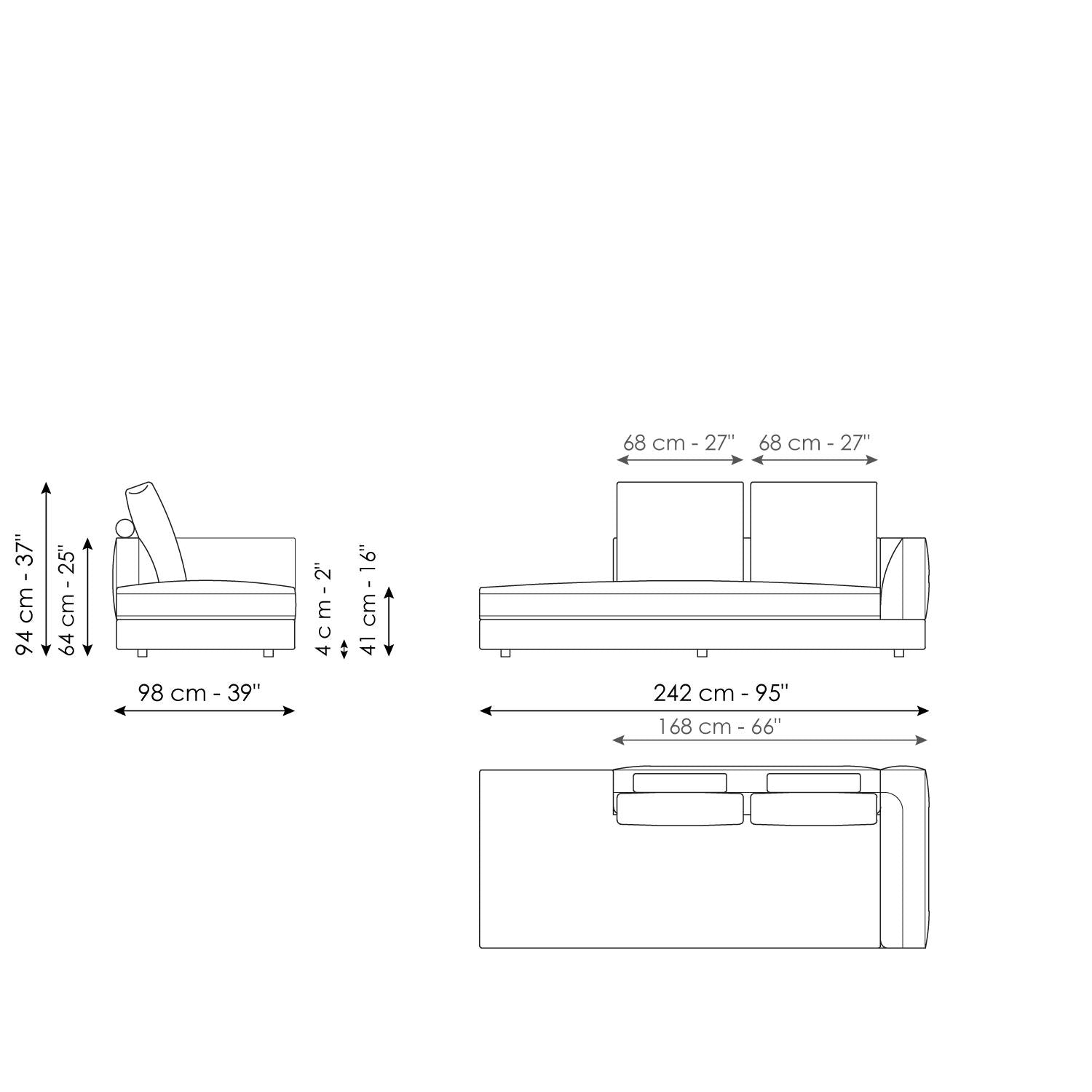 Liam modern design corner sofa