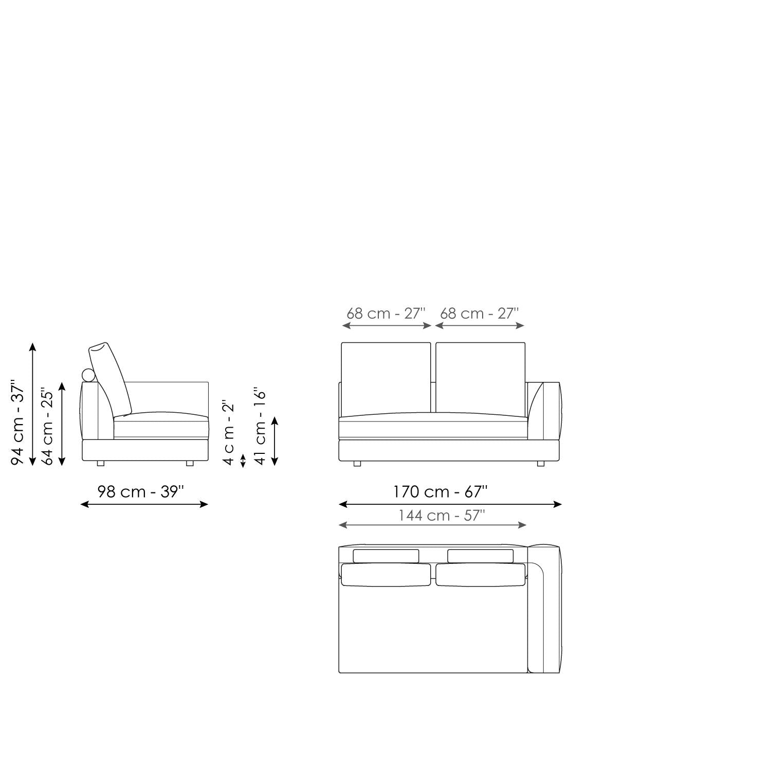 Liam modern design corner sofa