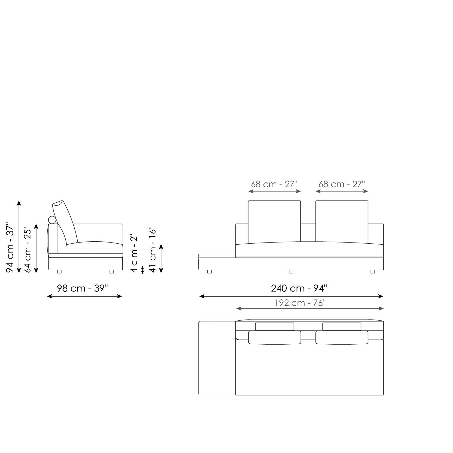 Liam modern design corner sofa