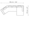 Liam modern design corner sofa