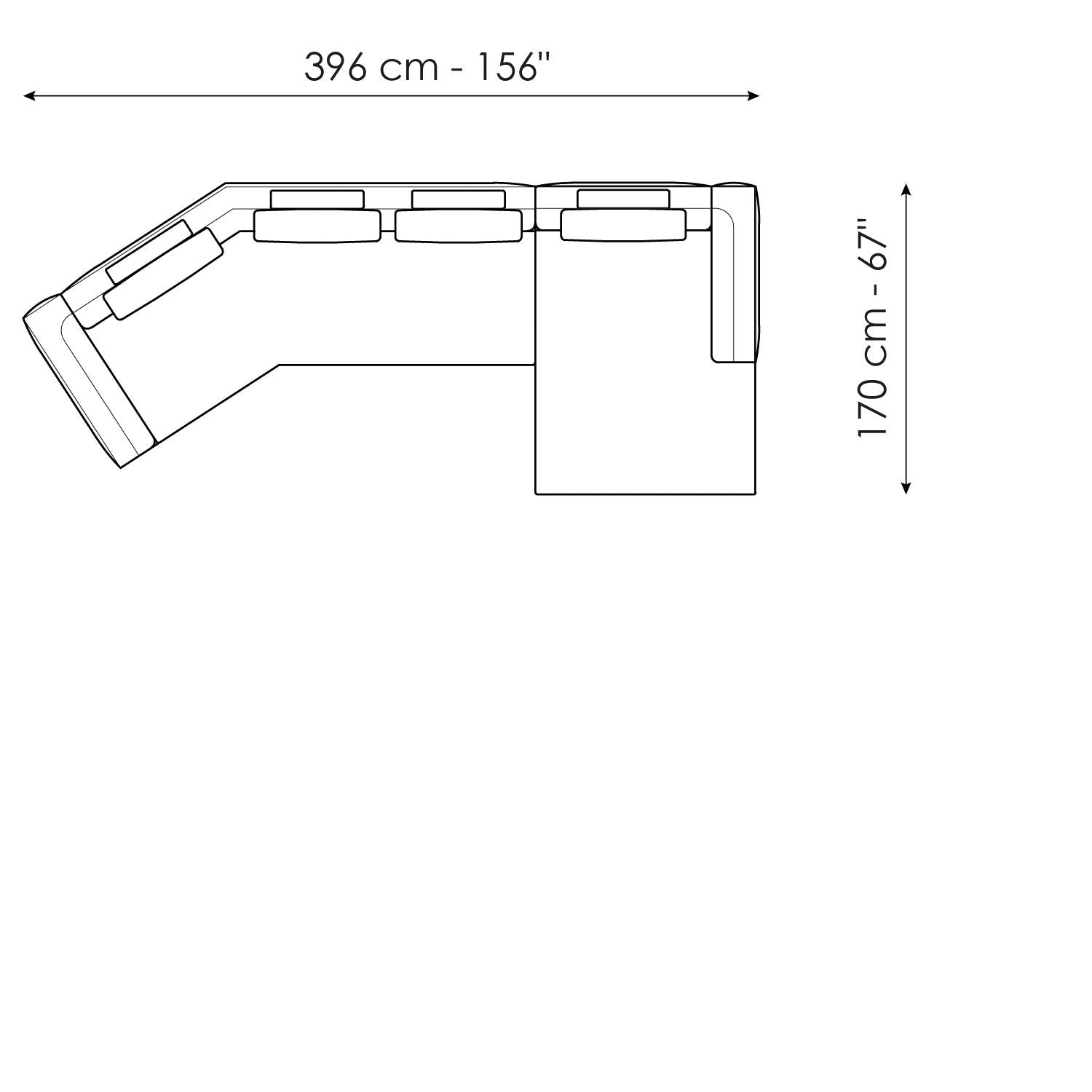 Liam modern design corner sofa
