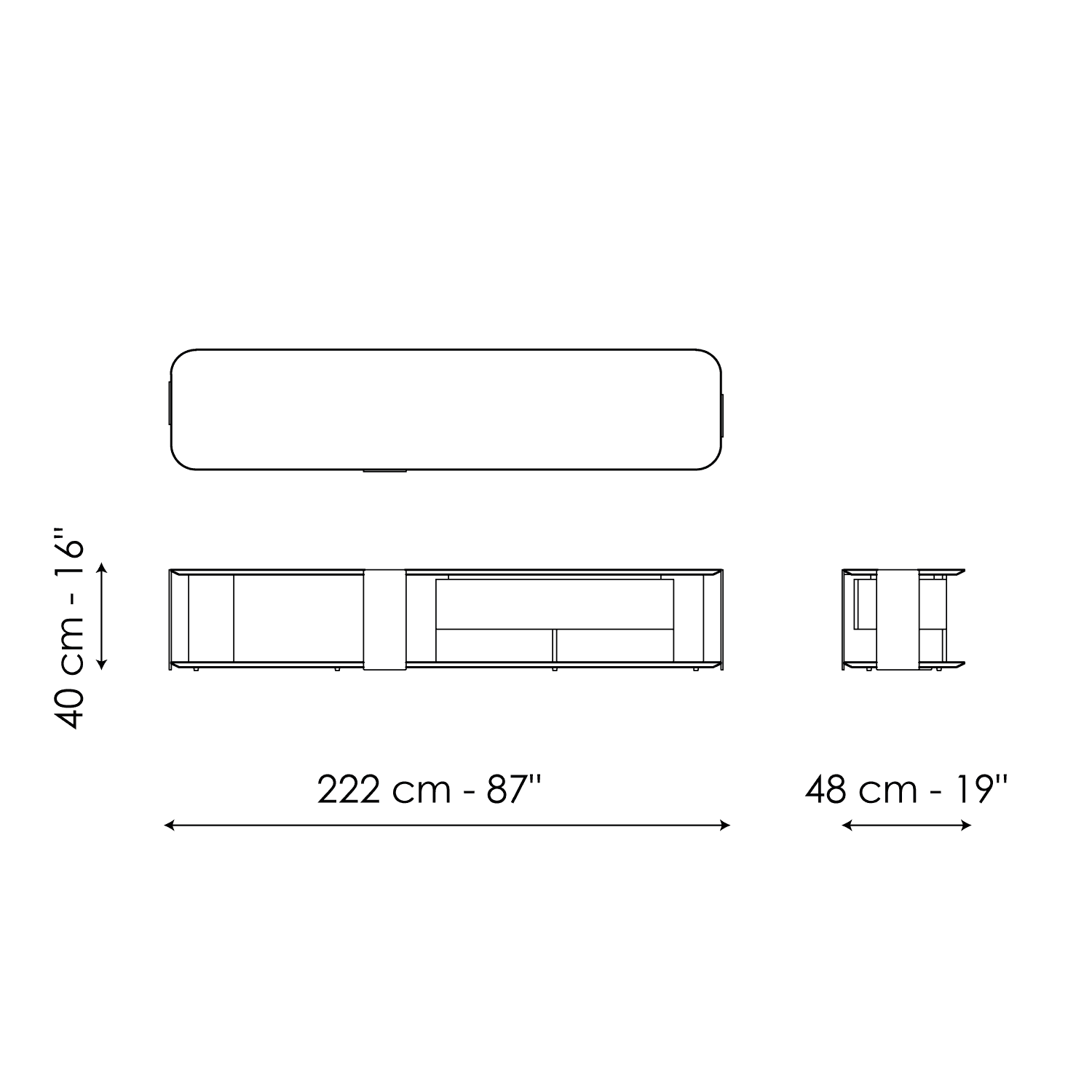 Paddle TV stand, Paddle TV stand light