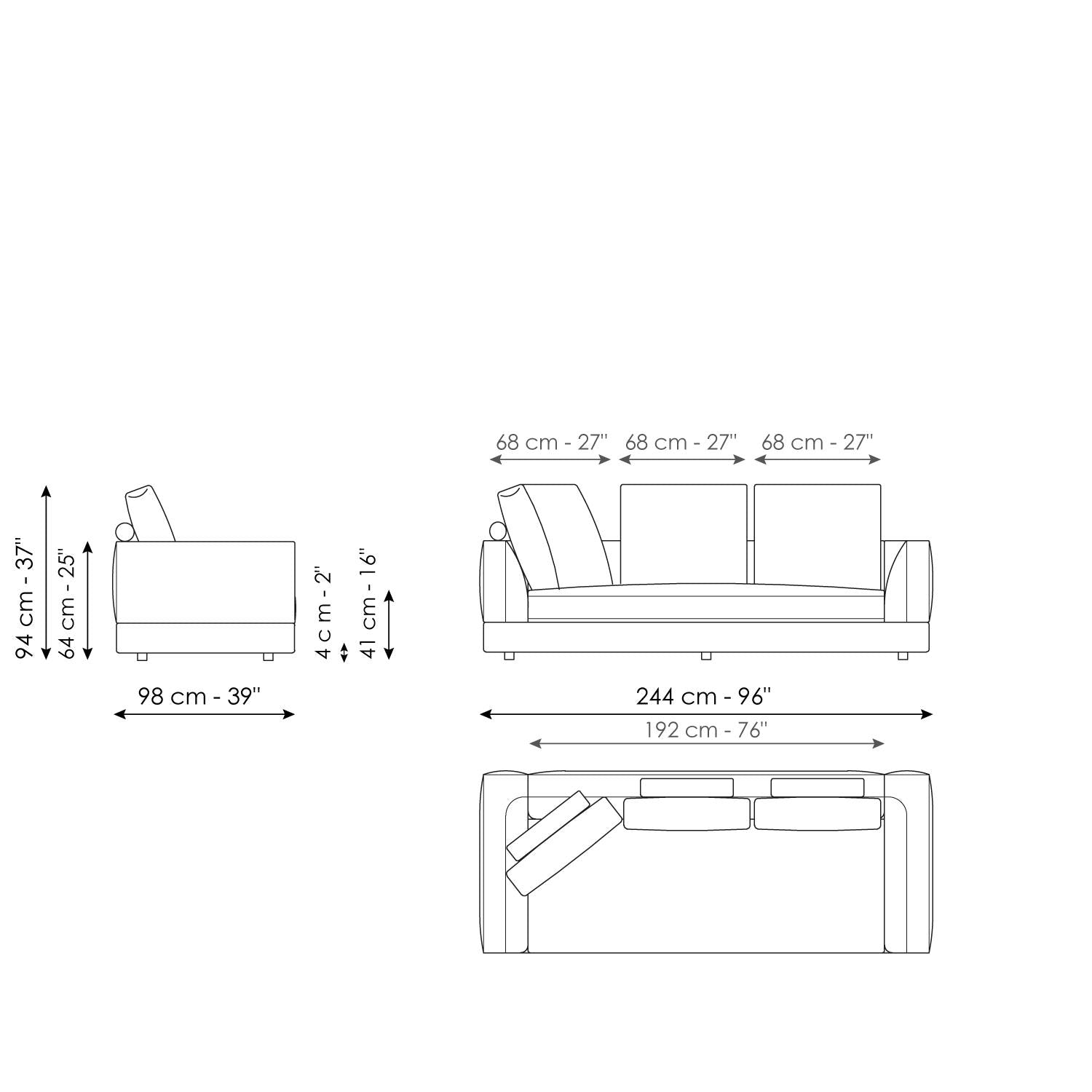 Liam modern design corner sofa