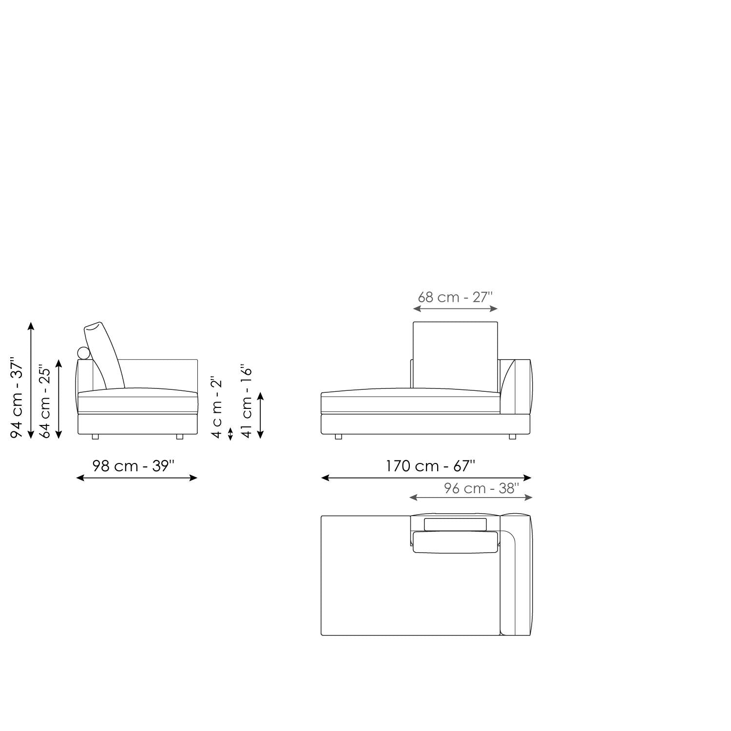 Liam modern design corner sofa